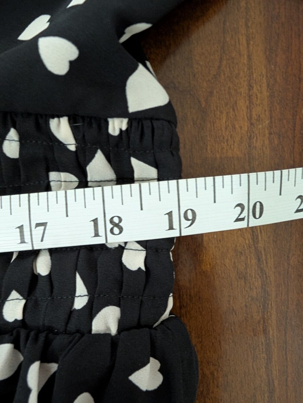 Loft Black And White Heart Dress With Tie Waist, Size 16 Petite - Picture 8 of 8